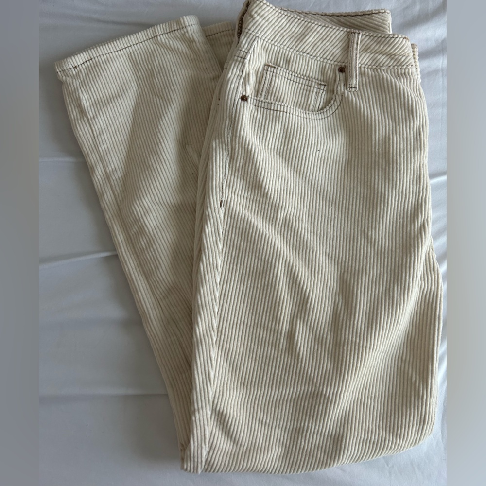 Pacsun Cream Corduroy Pants